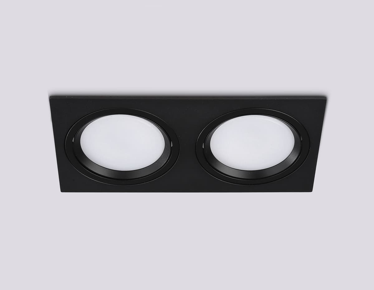 Встраиваемый поворотный точечный светильник GX53 TN51920/2 BK черный GX53 max 12W 220*115*23 Ambrella Light 11