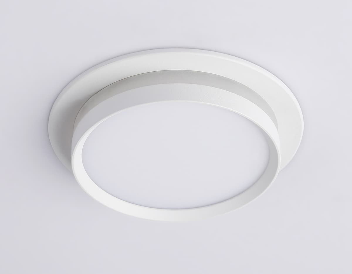 Встраиваемый точечный светильник GX53 TN5214 WH белый GX53 max 15W D105*40 Ambrella Light 9