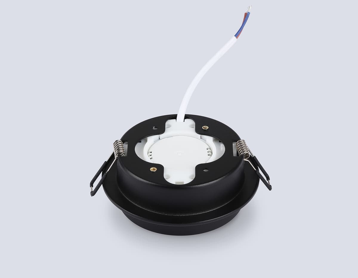 Встраиваемый точечный светильник GX53 TN5215 BK черный GX53 max 15W D105*40 Ambrella Light 11