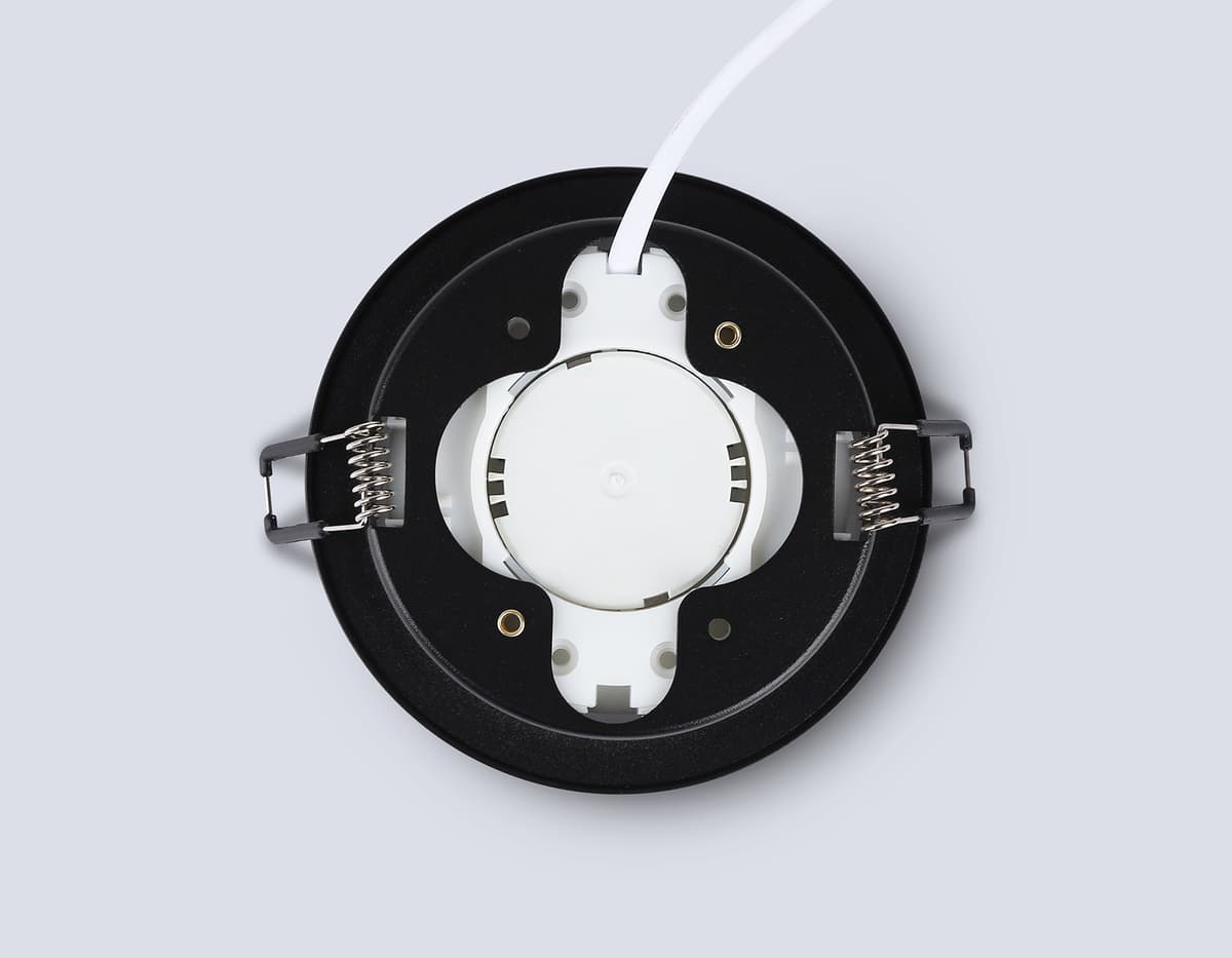 Встраиваемый точечный светильник GX53 TN5215 BK черный GX53 max 15W D105*40 Ambrella Light 12