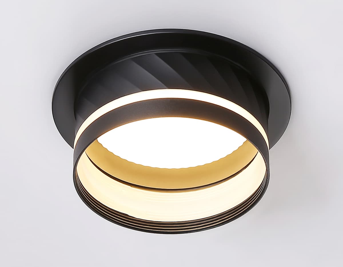 Светильник встраиваемый TN5219 BK черный GX53 D110*50 Ambrella Light 9