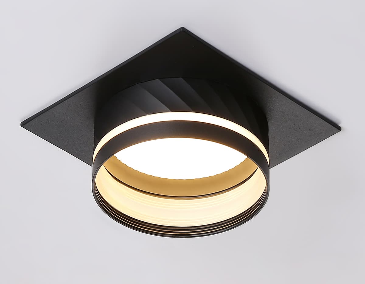 Светильник встраиваемый TN5222 BK черный GX53 110*110*50 Ambrella Light 7