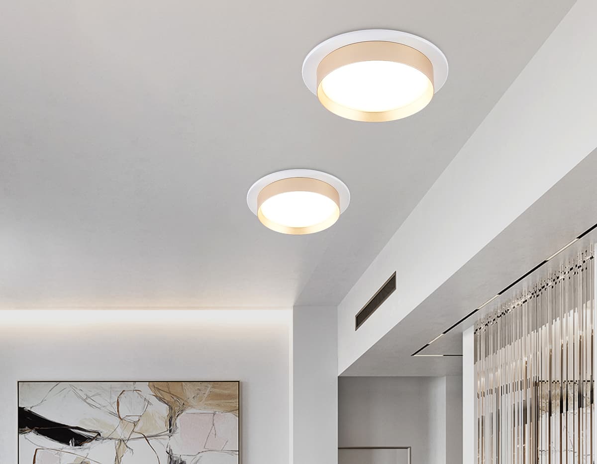 Светильник встраиваемый TN5226 WH/GD белый/золото GX53 max 12W D110*35 Ambrella Light 12
