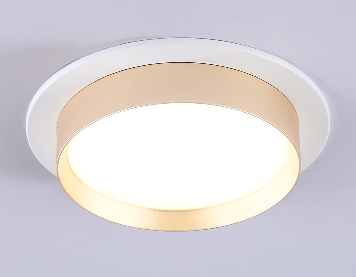 Светильник встраиваемый TN5226 WH/GD белый/золото GX53 max 12W D110*35 Ambrella Light 8