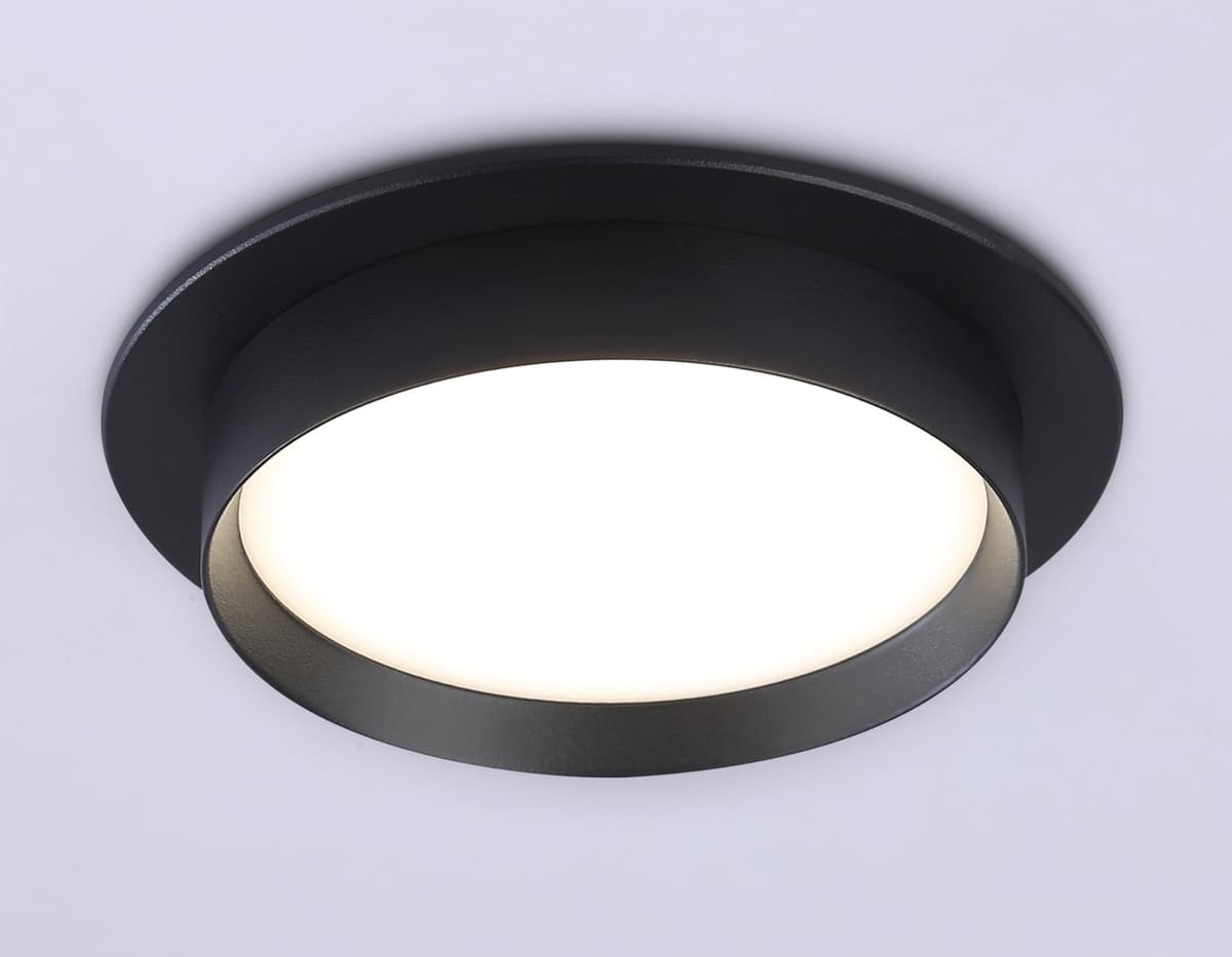 Светильник встраиваемый TN5227 BK черный GX53 D110*35 Ambrella Light 14