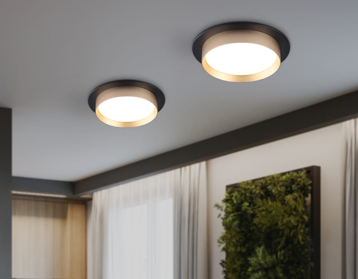 Светильник встраиваемый TN5228 BK/GD черный/золото GX53 max 12W D110*35 Ambrella Light 12