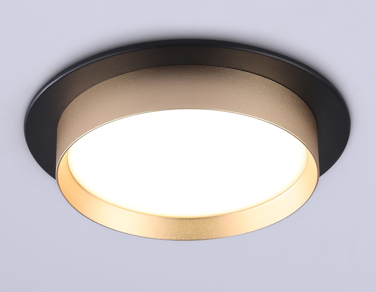Светильник встраиваемый TN5228 BK/GD черный/золото GX53 max 12W D110*35 Ambrella Light 8
