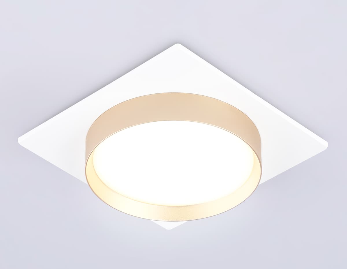 Светильник встраиваемый TN5230 WH/GD белый/золото GX53 max 12W 110*110*35 Ambrella Light 8