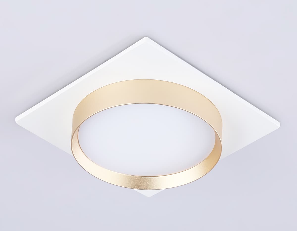 Светильник встраиваемый TN5230 WH/GD белый/золото GX53 max 12W 110*110*35 Ambrella Light 9