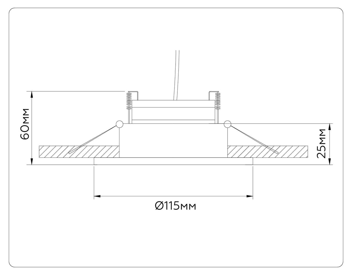 Встраиваемый светильник GX53 TN52332 SWH/SGD белый песок/золото песок GX53 max 12W D115*25 Ambrella Light 14