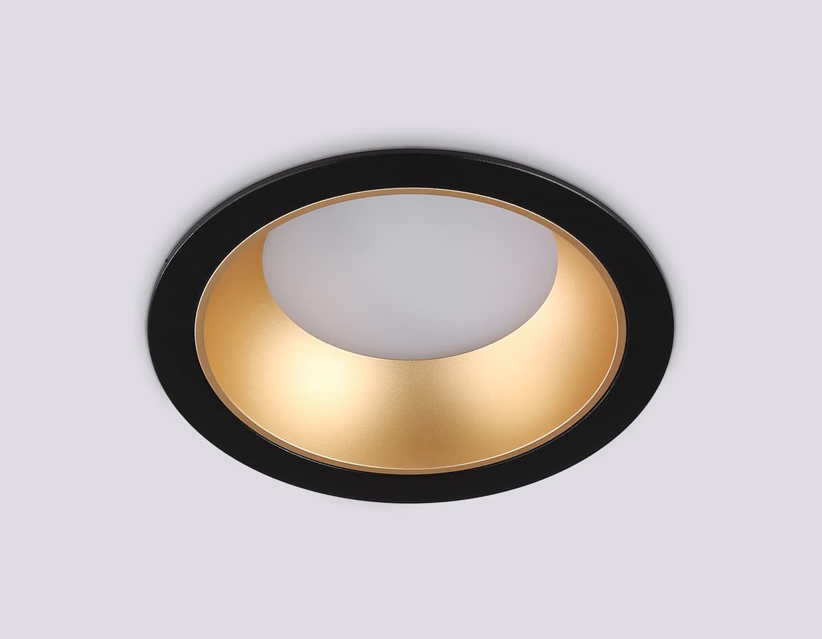 Встраиваемый светильник GX53 TN52334 SBK/SGD черный песок/золото песок GX53 max 12W D115*25 Ambrella Light 10