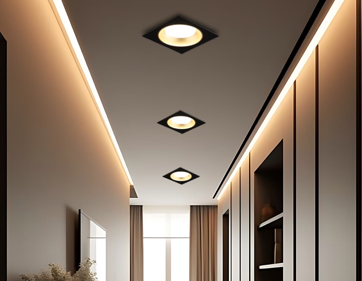 Встраиваемый светильник GX53 TN52340 SBK/SGD черный песок/золото песок GX53 max 12W 115*115*25 Ambrella Light 13