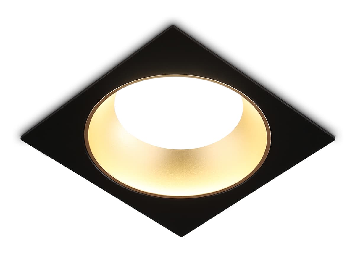 Встраиваемый светильник GX53 TN52340 SBK/SGD черный песок/золото песок GX53 max 12W 115*115*25 Ambrella Light 8