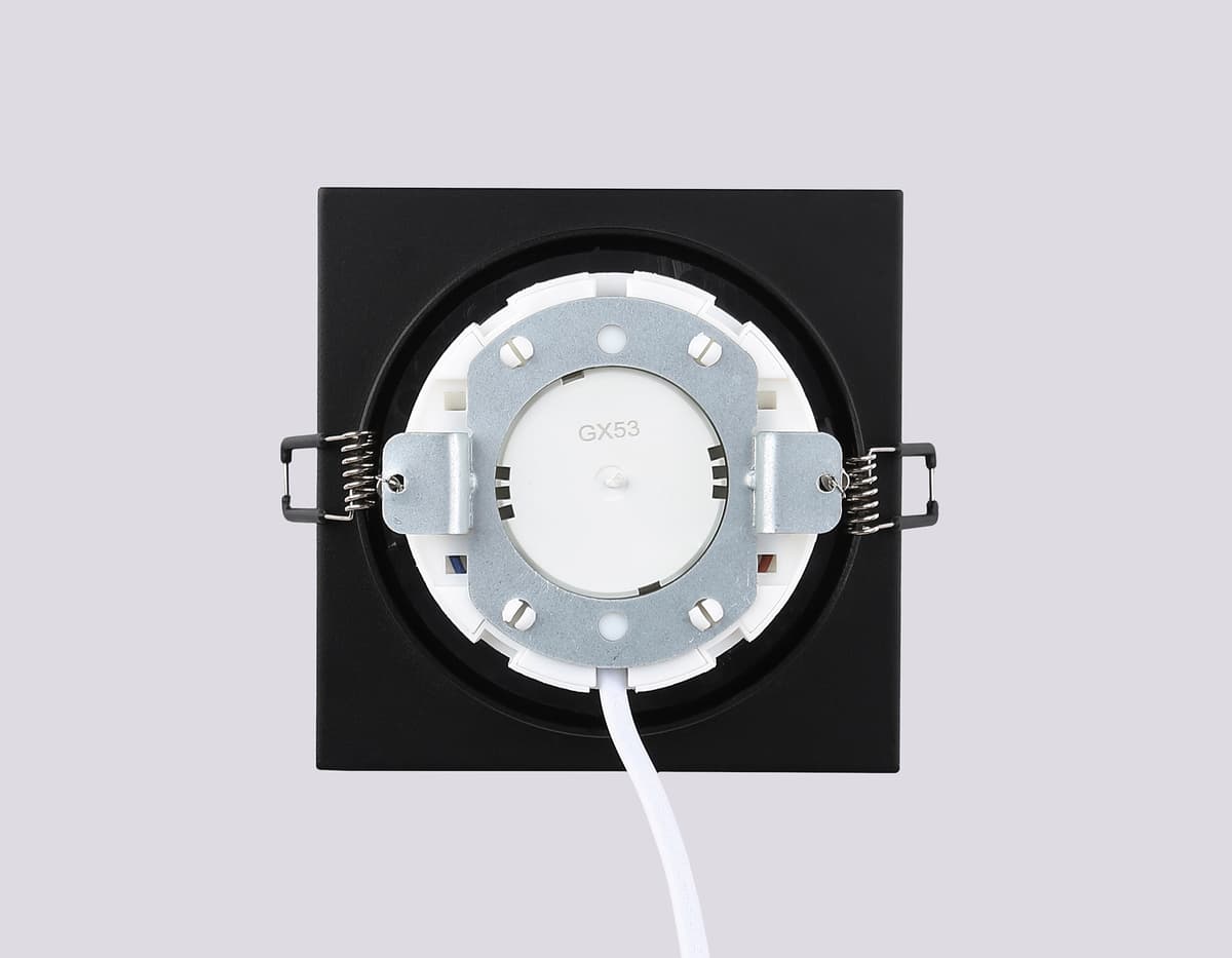 Встраиваемый светильник GX53 TN52342 SBK/GBK черный песок/черный глянец GX53 max 12W 115*115*25 Ambrella Light 10