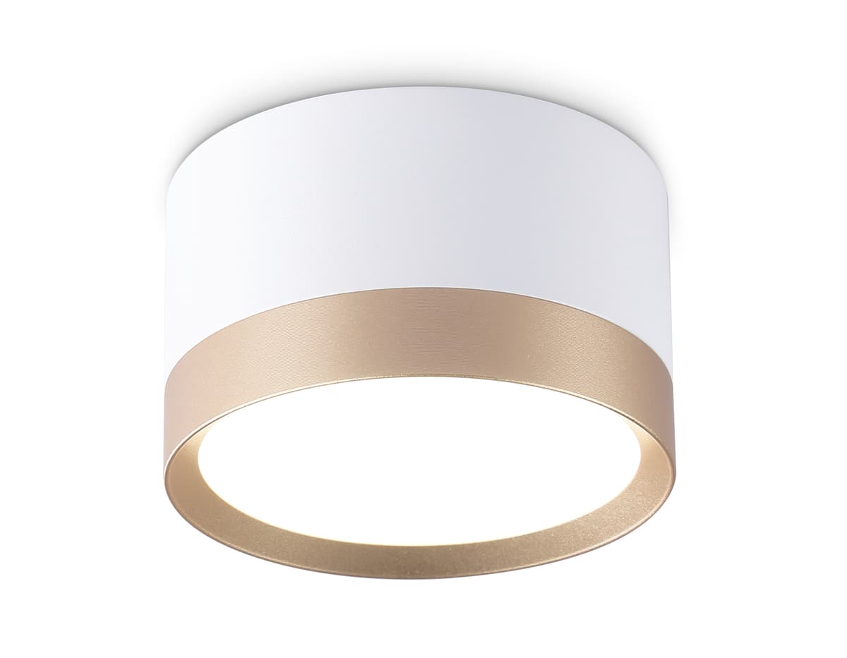 Накладной точечный светильник GX53 TN52355 WH/GD белый/золото GX53 max 12W D82*50 Ambrella Light 7