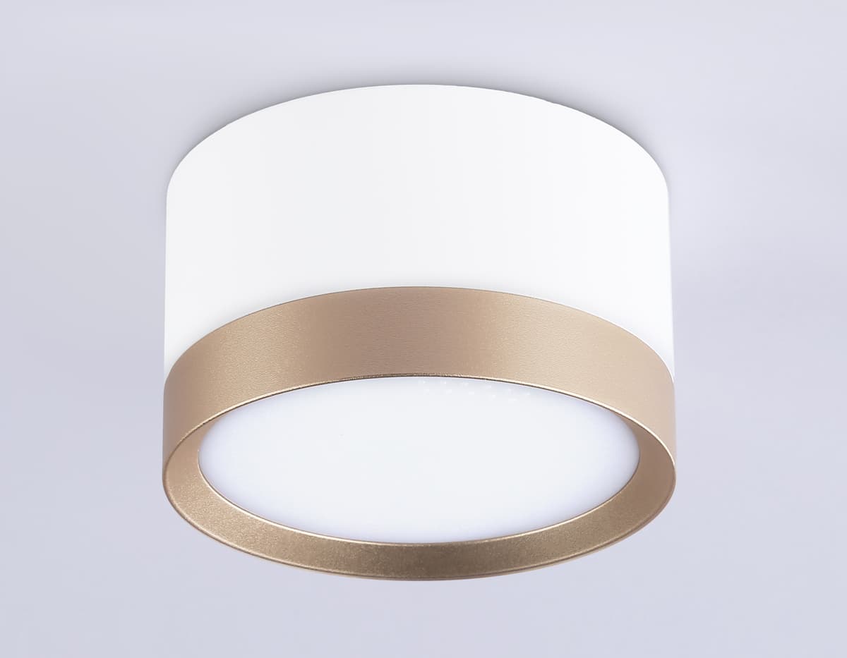 Накладной точечный светильник GX53 TN52355 WH/GD белый/золото GX53 max 12W D82*50 Ambrella Light 9