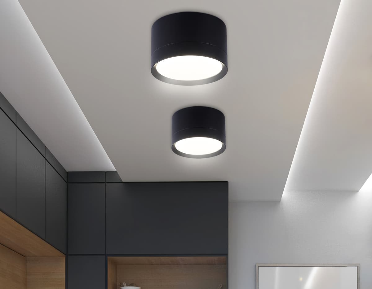 Накладной точечный светильник GX53 TN52357 BK черный GX53 max 12W D82*50 Ambrella Light 12