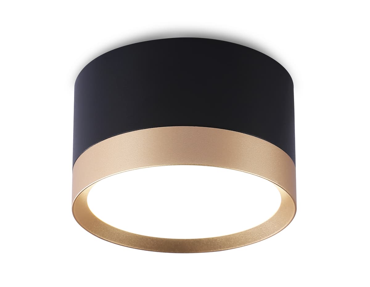 Накладной точечный светильник GX53 TN52359 BK/GD черный/золото GX53 max 12W D82*50 Ambrella Light 6