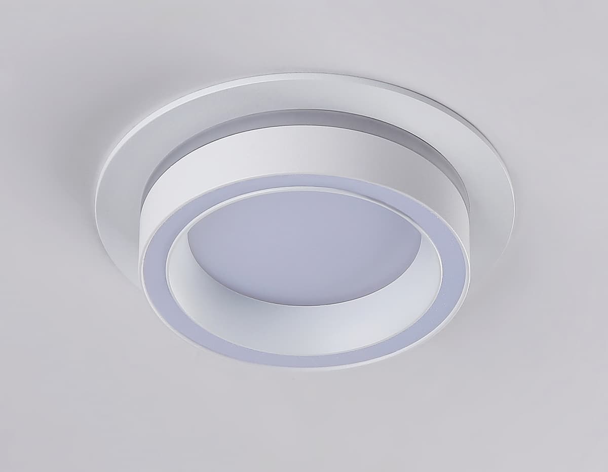 Светильник встраиваемый TN5240 WH белый GX53 D110*42 Ambrella Light 16