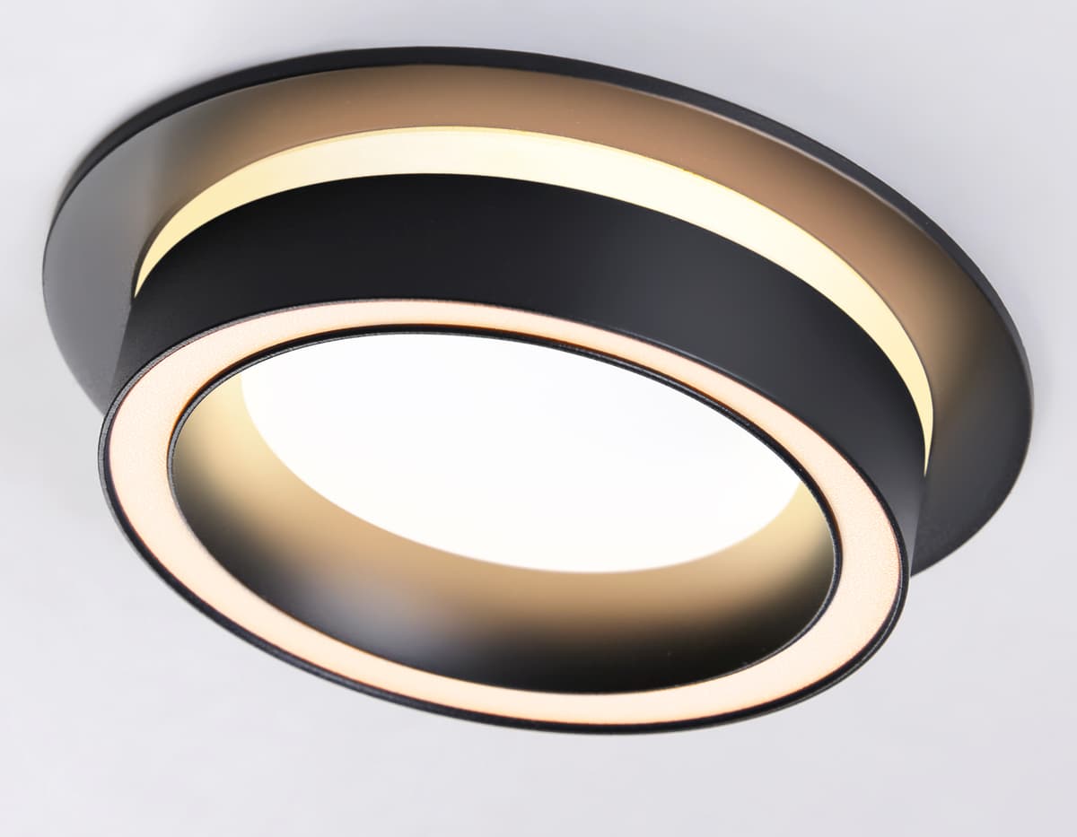 Светильник встраиваемый TN5241 BK черный GX53 D110*42 Ambrella Light 12