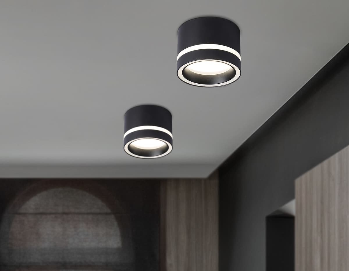 Накладной точечный светильник GX53 TN5246 BK черный GX53 max 12W D85*62 Ambrella Light 12