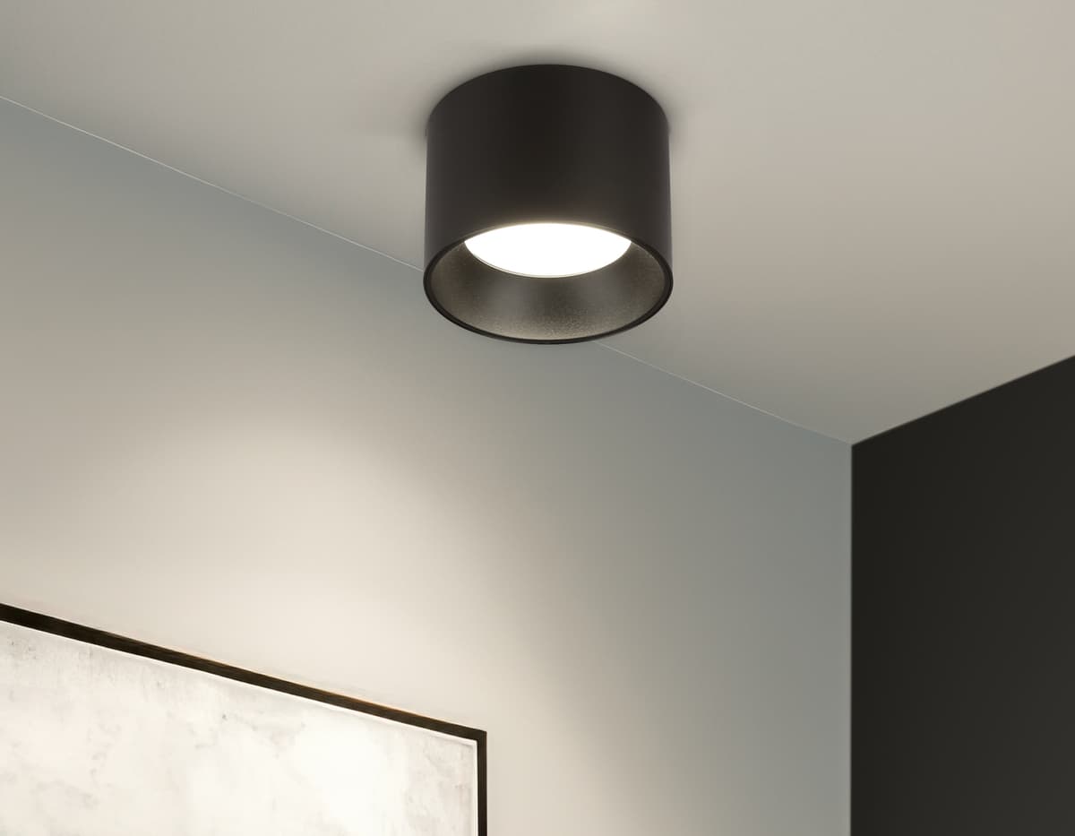 Накладной точечный светильник GX53 TN52885 SBK черный песок GX53 max 12W D97*70 Ambrella Light 13
