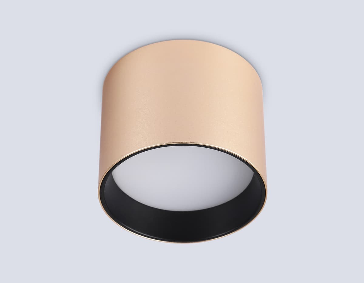 Накладной точечный светильник GX53 TN5305 GD/BK золото/черный GX53 max 15W D83*65 Ambrella Light 10