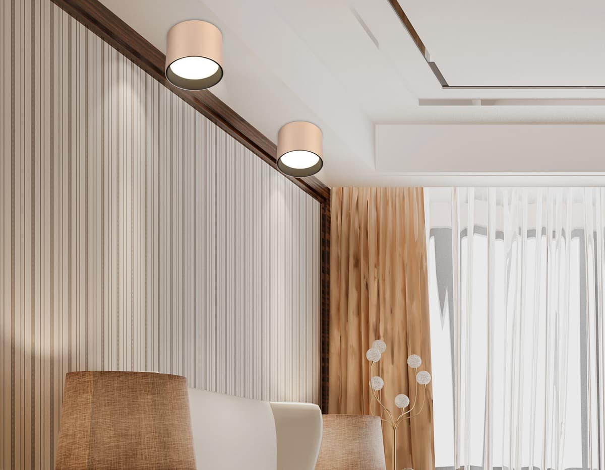 Накладной точечный светильник GX53 TN5305 GD/BK золото/черный GX53 max 15W D83*65 Ambrella Light 13