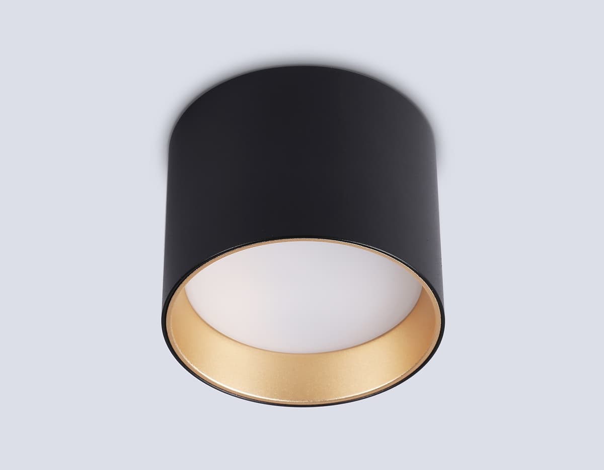 Накладной точечный светильник GX53 TN5306 BK/GD черный/золото GX53 max 15W D83*65 Ambrella Light 10