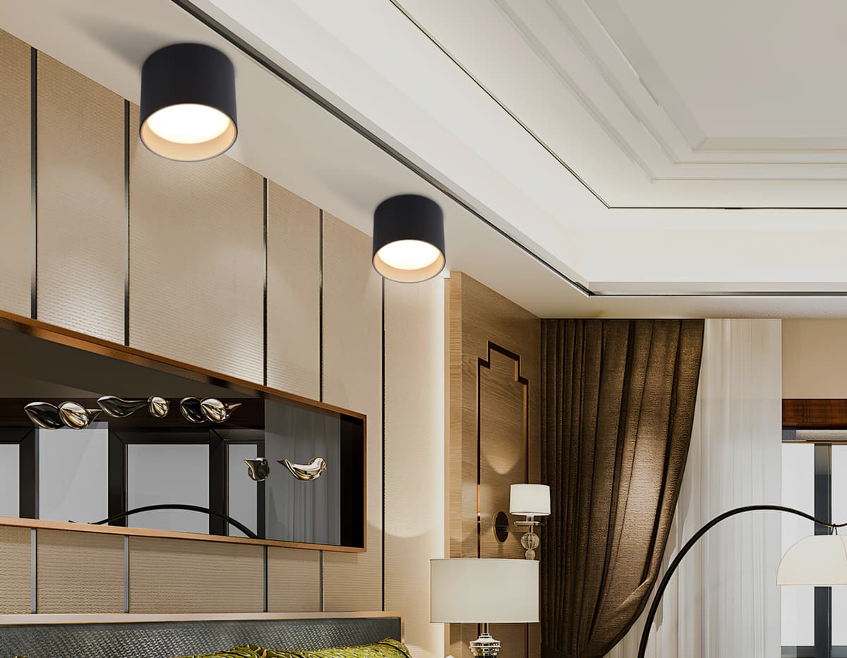 Накладной точечный светильник GX53 TN5306 BK/GD черный/золото GX53 max 15W D83*65 Ambrella Light 13