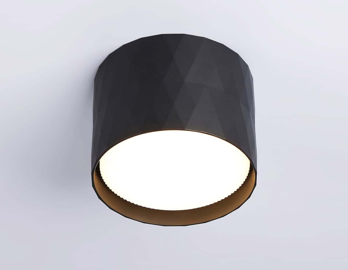 Накладной точечный светильник GX53 TN5359 BK черный GX53 D82*60 Ambrella Light 10