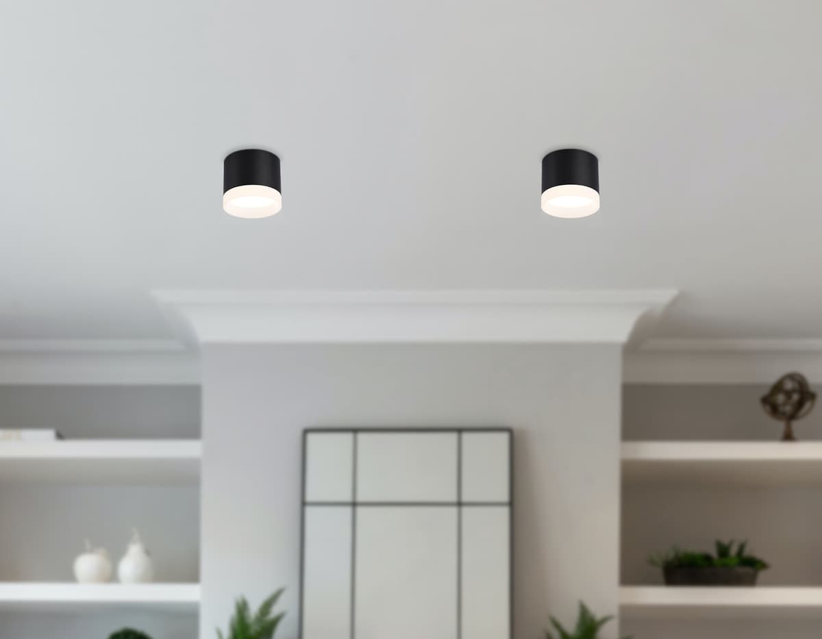 Накладной точечный светильник GX53 TN5366 BK черный GX53 D82*70 Ambrella Light 15