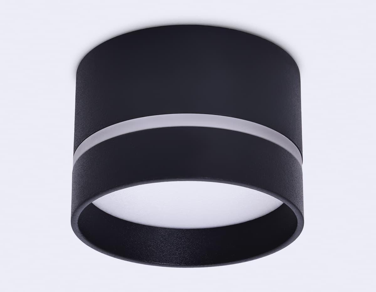 Накладной точечный светильник GX53 с акрилом TN622 SBK черный песок GX53 D85*60 Ambrella Light 6