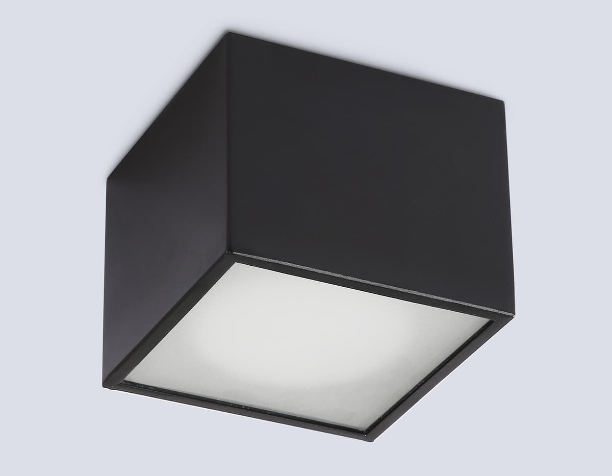 Накладной светильник со сменной лампой GX53 TN6532 BK черный IP44 GX53 100*100*80 Ambrella Light 11
