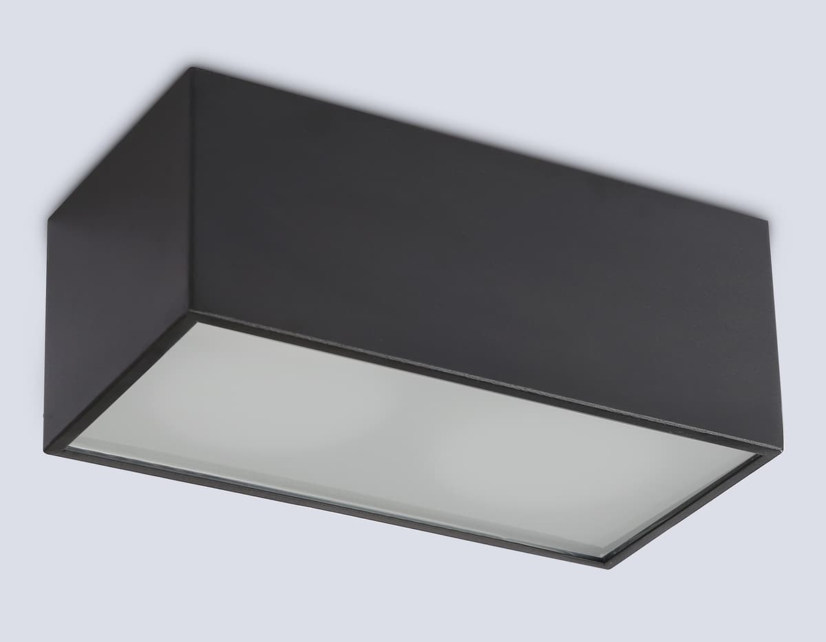 Накладной светильник со сменной лампой GX53 TN6535/2 BK черный IP44 GX53/2 200*100*80 Ambrella Light 11