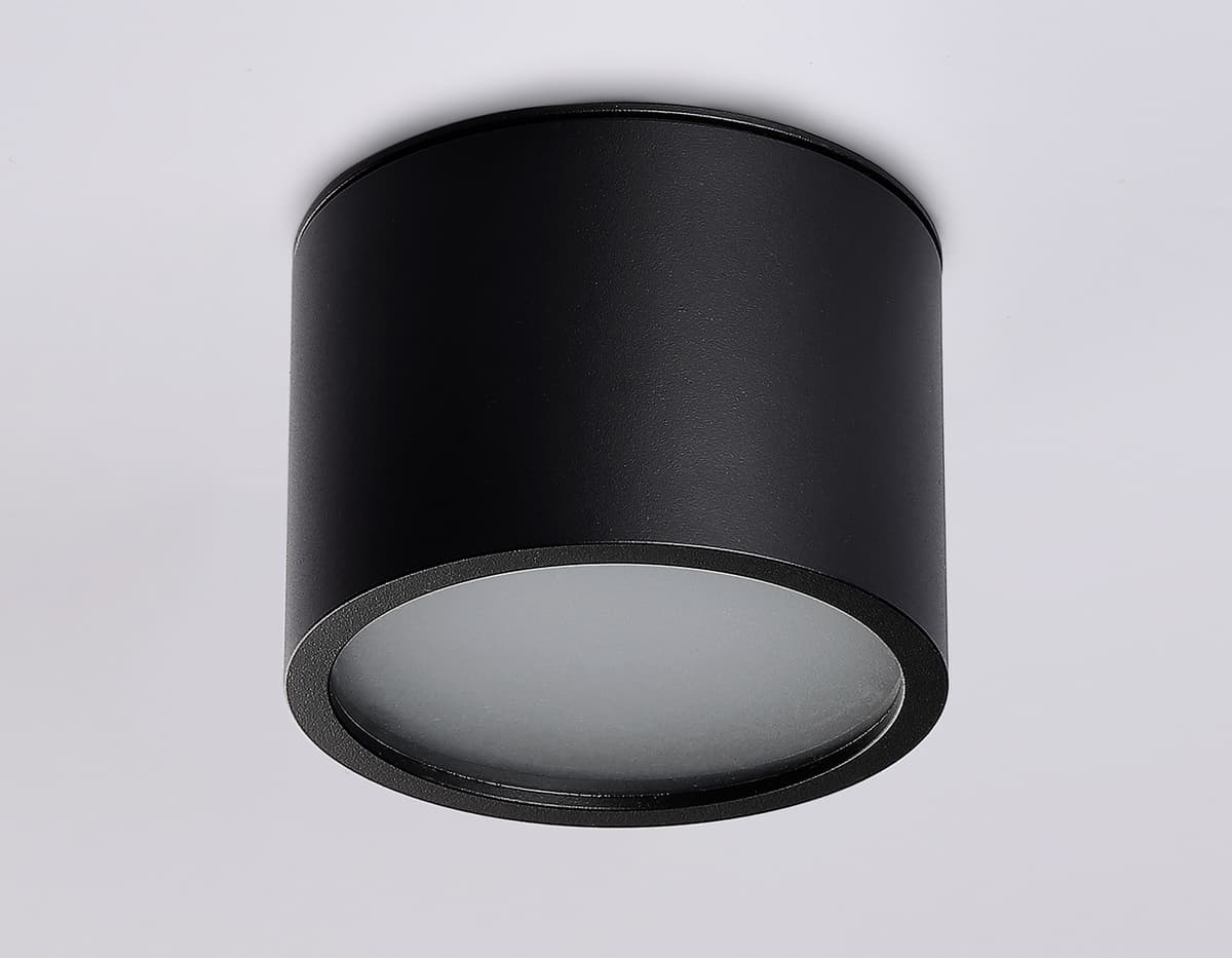 Накладной точечный светильник GX53 TN6551 BK черный IP44 GX53 max 15W D82*60 Ambrella Light 10