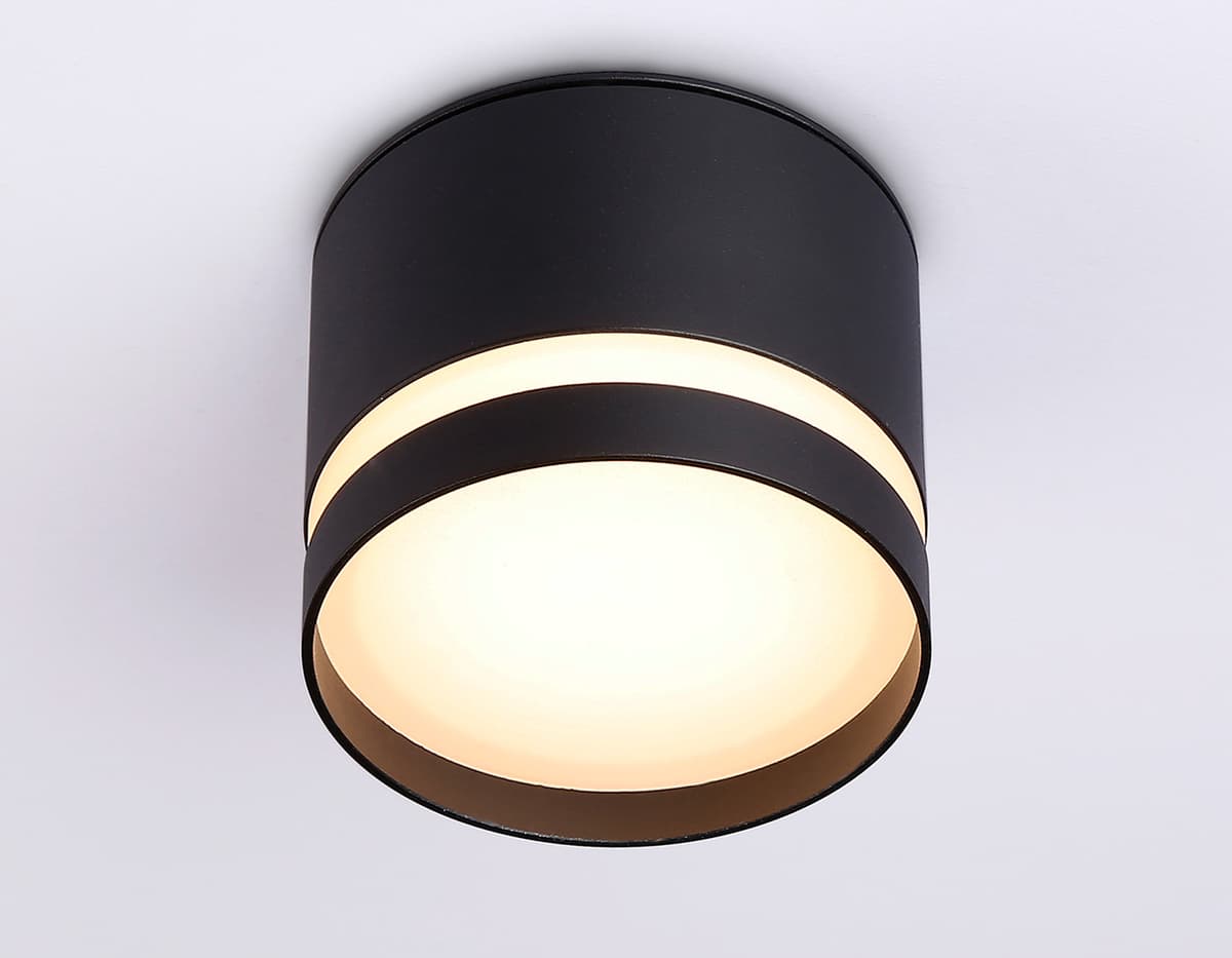 Накладной точечный светильник GX53 TN6572 BK черный IP44 GX53 max 15W D82*65 Ambrella Light 9