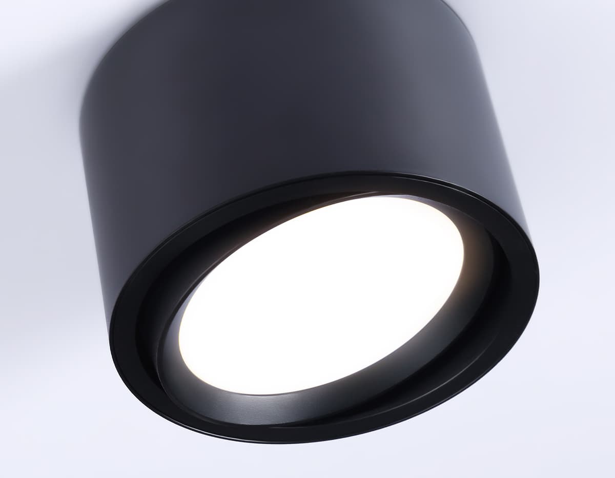 Накладной поворотный светильник GX53 TN6808 BK черный GX53 D100*65 Ambrella Light 6