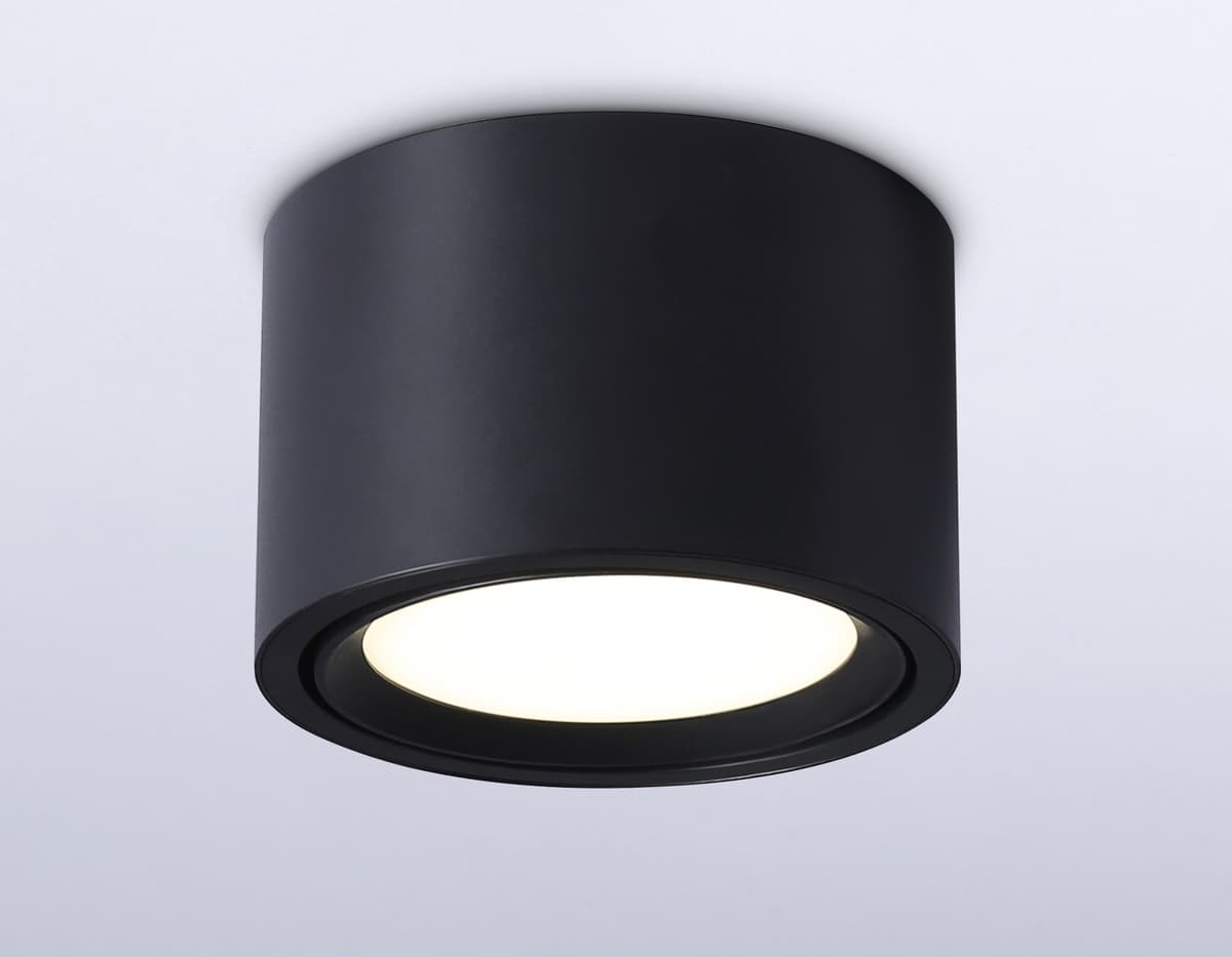 Накладной поворотный светильник GX53 TN6808 BK черный GX53 D100*65 Ambrella Light 7