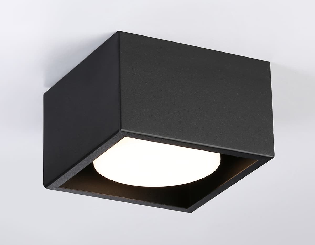 Светильник накладной со сменной лампой GX53 TN70827 BK черный GX53 max 12W 100*100*60 Ambrella Light 10