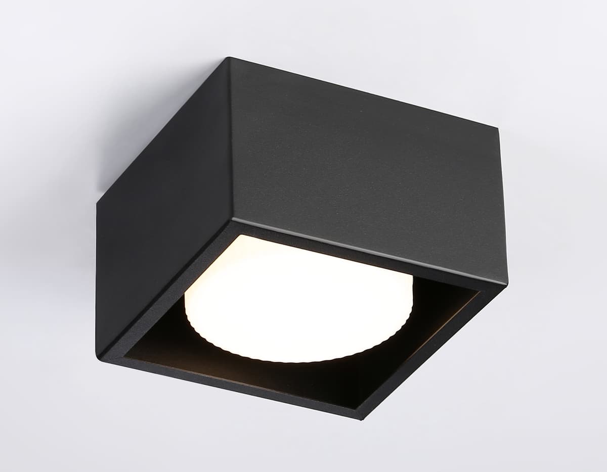 Светильник накладной со сменной лампой GX53 TN70827 BK черный GX53 max 12W 100*100*60 Ambrella Light 12