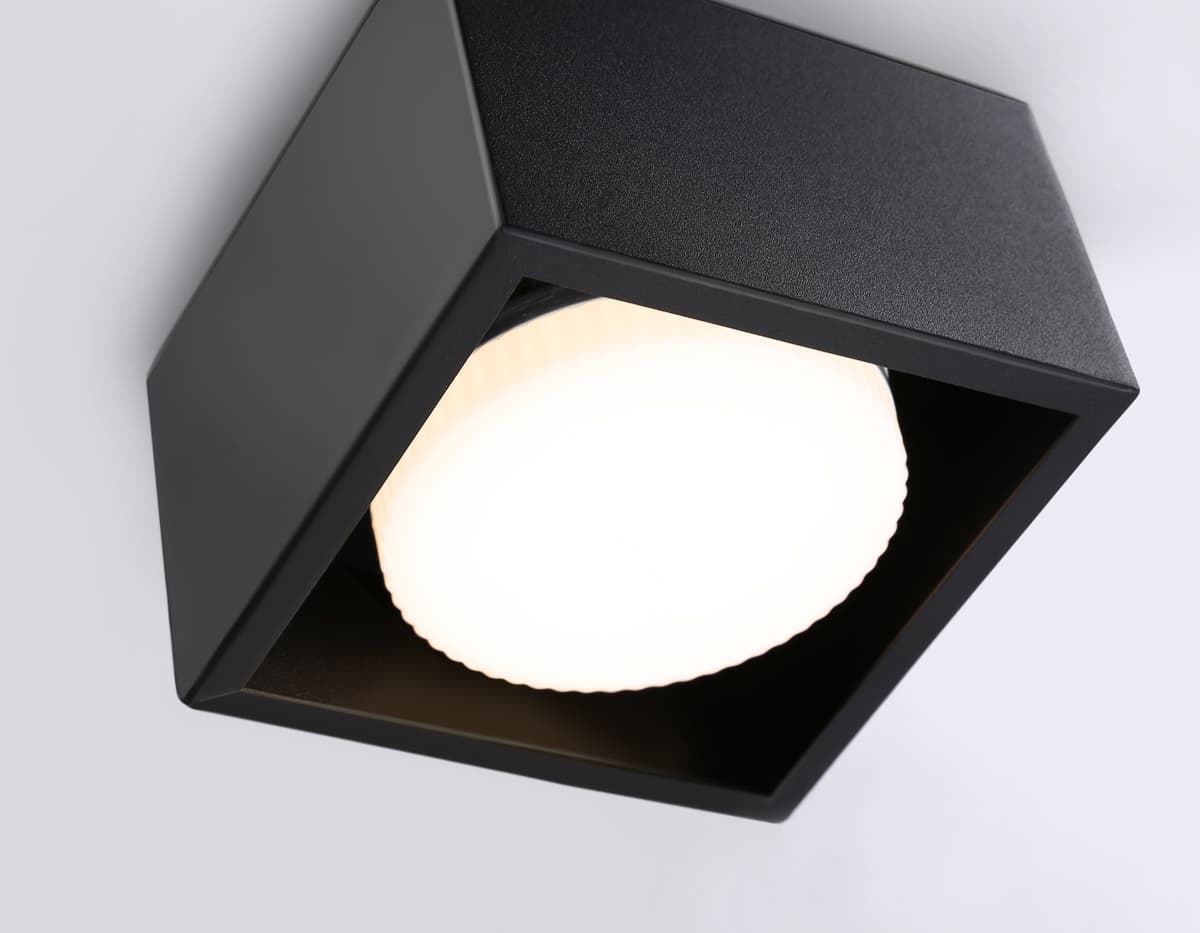 Светильник накладной со сменной лампой GX53 TN70827 BK черный GX53 max 12W 100*100*60 Ambrella Light 8