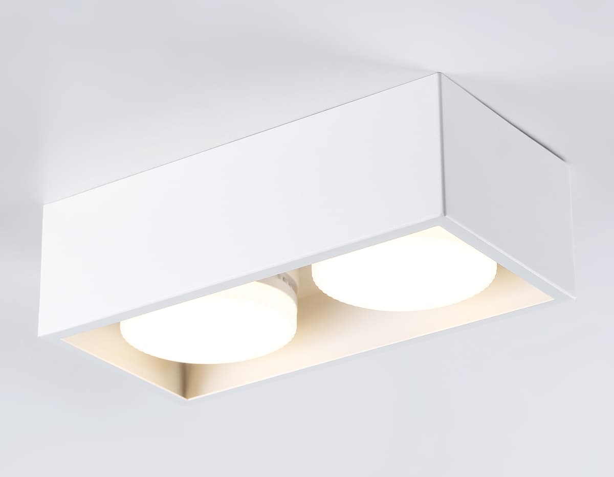 Светильник накладной со сменной лампой GX53 TN70828/2 WH белый GX53/2 max 12W 200*100*60 Ambrella Light 10