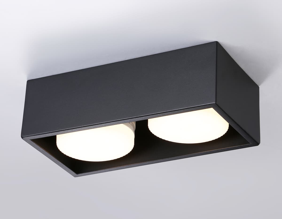 Светильник накладной со сменной лампой GX53 TN70829/2 BK черный GX53/2 max 12W 200*100*60 Ambrella Light 10