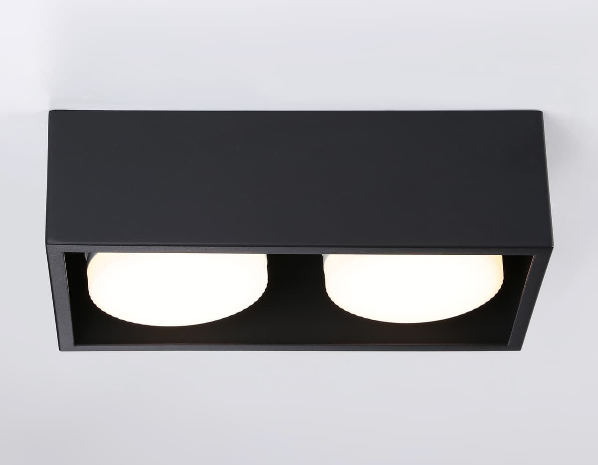 Светильник накладной со сменной лампой GX53 TN70829/2 BK черный GX53/2 max 12W 200*100*60 Ambrella Light 8