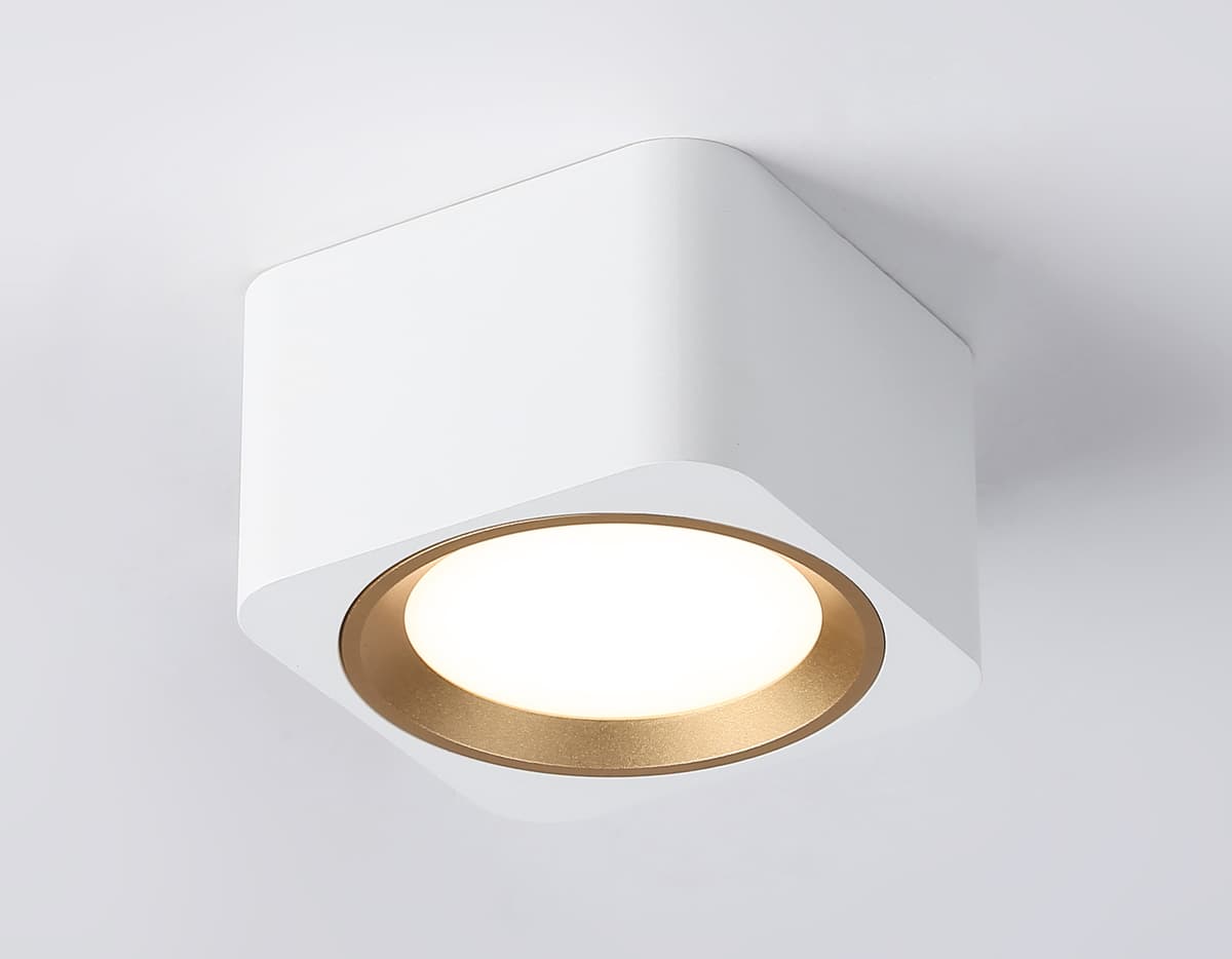 Светильник накладной со сменной лампой GX53 TN70831 WH/GD белый/золото GX53 max 12W 96*96*60 Ambrella Light 12