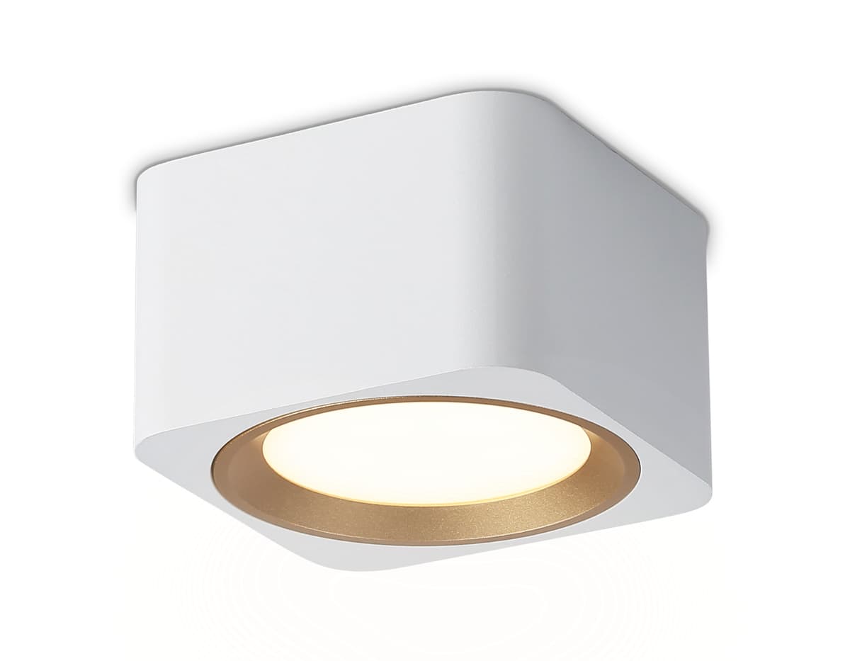Светильник накладной со сменной лампой GX53 TN70831 WH/GD белый/золото GX53 max 12W 96*96*60 Ambrella Light 7