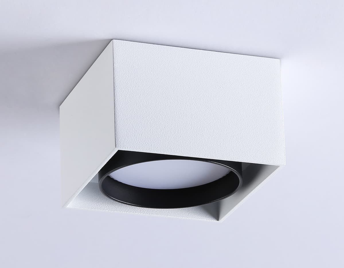 Накладной точечный светильник GX53 TN70865 WH/BK белый/черный GX53 max 12W 95*95*62 Ambrella Light 12