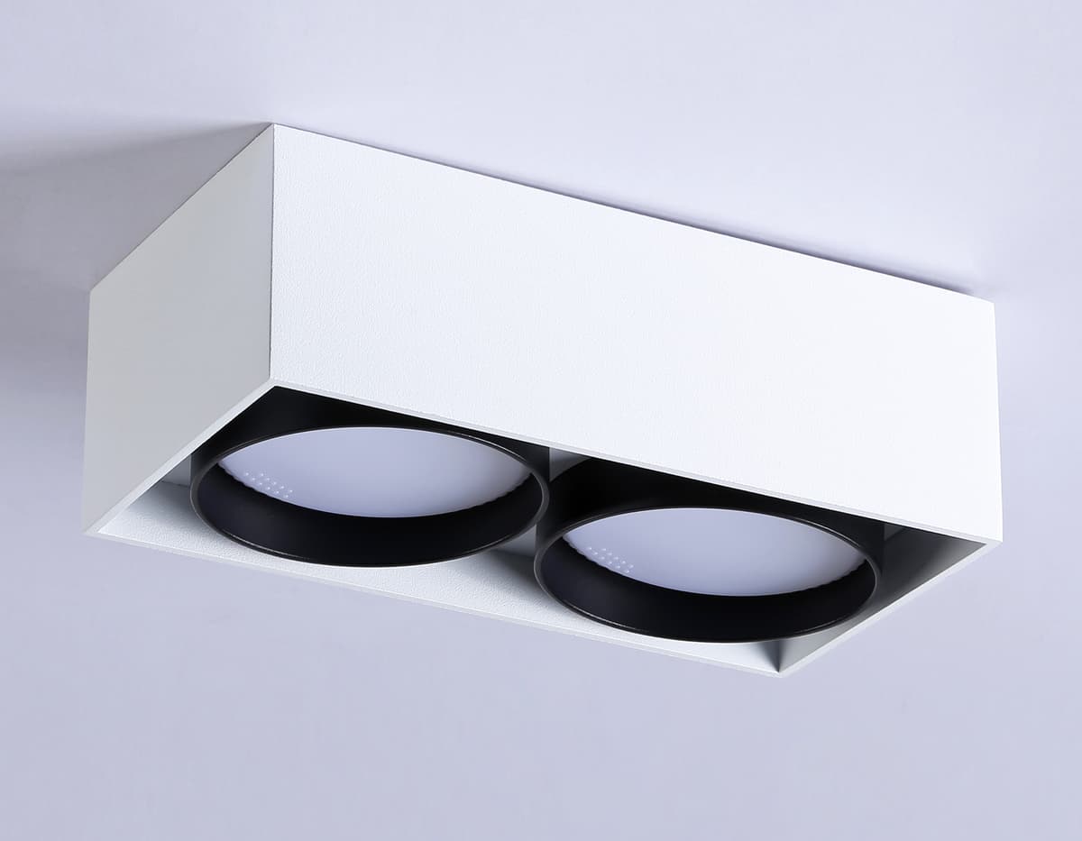 Накладной точечный светильник GX53 TN70872/2 WH/BK белый/черный GX53/2 max 12W 185*92*62 Ambrella Light 12