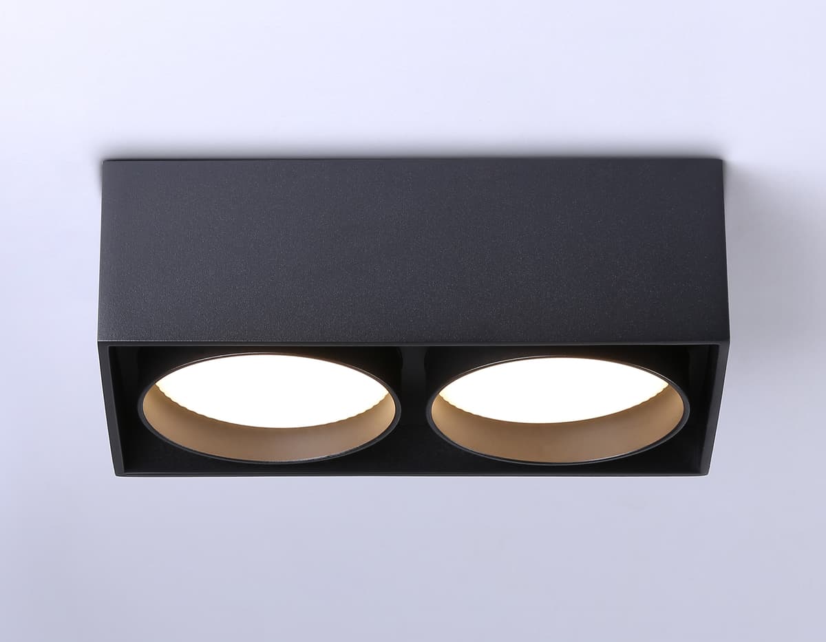 Накладной точечный светильник GX53 TN70875/2 BK черный GX53/2 max 12W 185*92*62 Ambrella Light 11